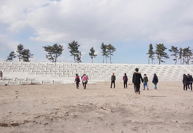 日和山から見渡した閖上地区