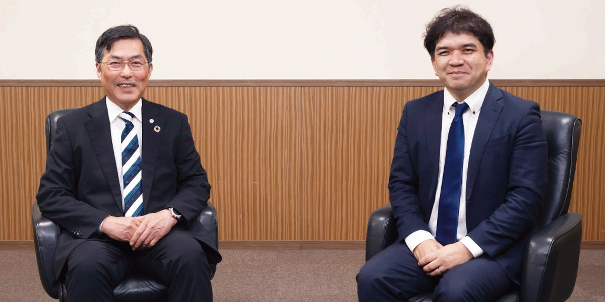 島根大学 大谷 浩 学長 × 【インタビュアー】島根大学生協 尾原 幸治 理事長(島根大学 材料エネルギー学部 教授)