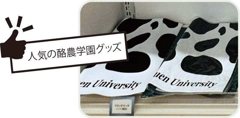 人気の酪農学園グッズ