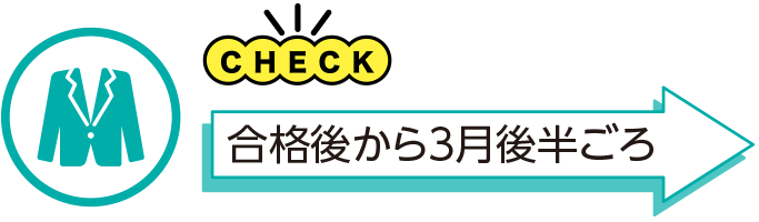合格後から3月後半ごろ