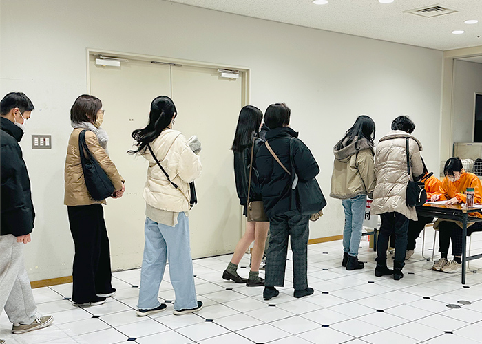 開催前の受付の様子