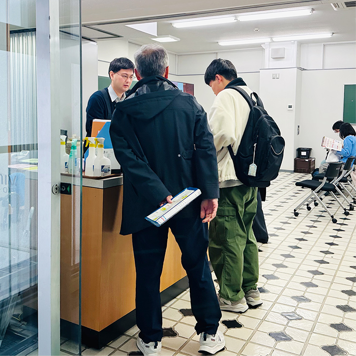 受付を済ませて会場へ