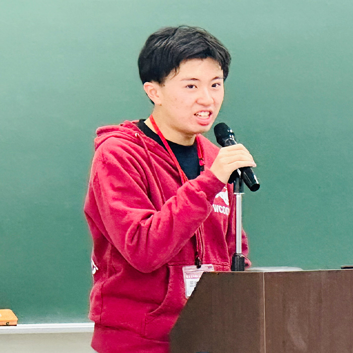 全体説明会 進行役の三浦 真一さん