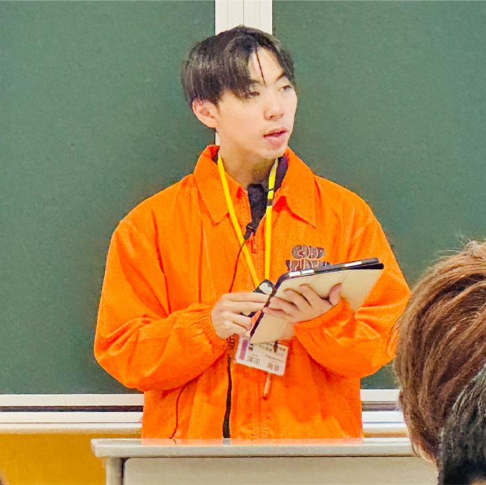 ミールパスの活用法などを説明された澤田 海音さん