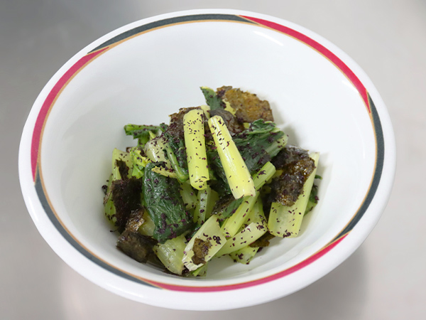 小松菜のりゆかり和え♪