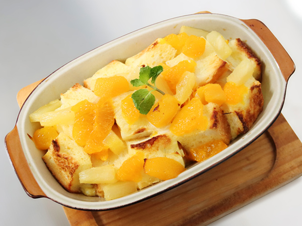 フルーツパンプディング♪