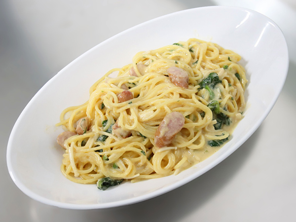 味噌カルボナーラパスタ