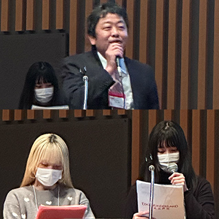 大東文化学園生協 専務理事 石橋 健司　学生委員会 小沼 瑞希 髙橋 椿