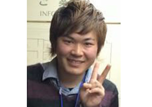 Ryusei Hanayoshi, third year student (Doshisha Co-op)
