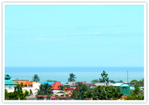 The view of Pacific Ocean from Ateneo de Davao University