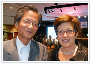 Prof. Kokichi Shoji (President of NFUCA, left) and Dame Pauline Green (President of ICA)