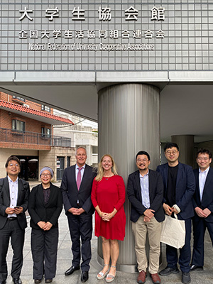 IASAS delegation in front of NFUCA office