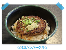 特選ハンバーグ丼