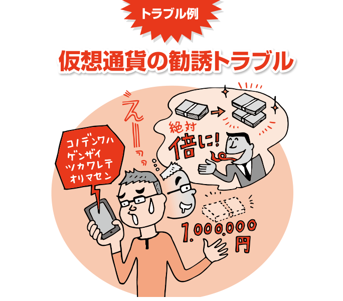 トラブル例 仮想通貨の勧誘トラブル