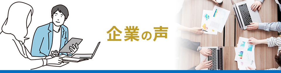 企業の声