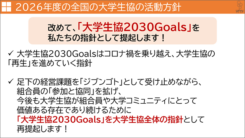 大学生協2030Goals